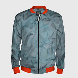 Бомбер мужской ЛеДяная Геометрия, цвет: 3D-красный