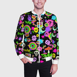 Бомбер мужской ACID, цвет: 3D-белый — фото 2