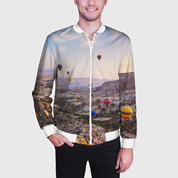 Бомбер мужской Воздушные Шары!, цвет: 3D-белый — фото 2