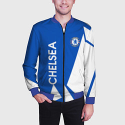 Бомбер мужской Челси спорт, цвет: 3D-синий — фото 2