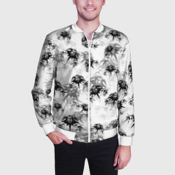 Бомбер мужской Король и шут Лого Паттерн, цвет: 3D-белый — фото 2