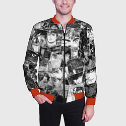 Бомбер мужской Berserk pattern, цвет: 3D-красный — фото 2