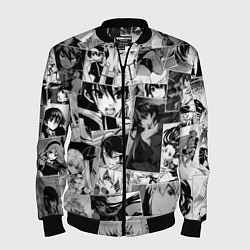 Бомбер мужской Убийца Акамэ pattern, цвет: 3D-черный