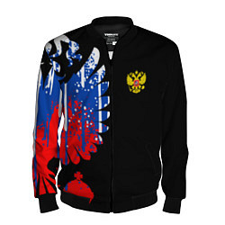 Бомбер мужской Герб russia, цвет: 3D-черный