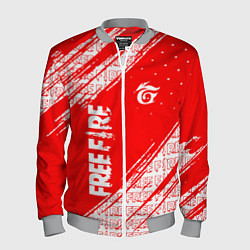 Бомбер мужской Free Fire Фри Фаер Паттерн, цвет: 3D-меланж