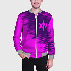 Бомбер мужской FINAL FANTASY XIV - Абстракция, цвет: 3D-меланж — фото 2