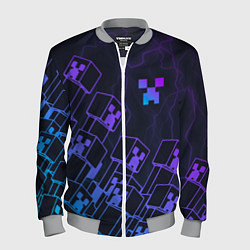 Мужской бомбер Minecraft CREEPER NEON