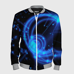 Мужской бомбер Неоновый космос Neon space