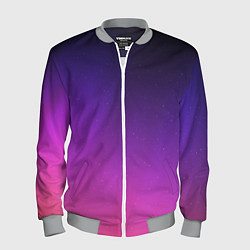 Бомбер мужской Розовофиолетовый градиент, цвет: 3D-меланж