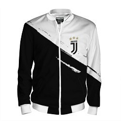 Бомбер мужской Juventus маленькое лого, цвет: 3D-белый