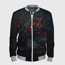 Бомбер мужской Тлеющий розы, цвет: 3D-меланж