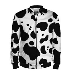 Бомбер мужской Пятна Далматина, цвет: 3D-черный