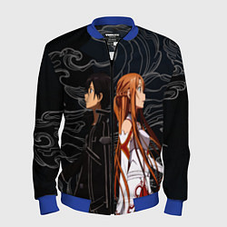 Бомбер мужской Кирито и Асуна - Sword Art Online, цвет: 3D-синий
