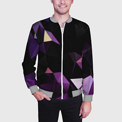 Бомбер мужской Полигональная магия, цвет: 3D-меланж — фото 2