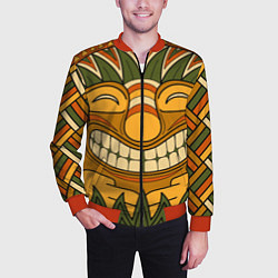 Бомбер мужской Polynesian tiki LUCKY, цвет: 3D-красный — фото 2