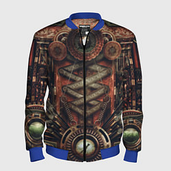 Мужской бомбер Mechanical device in Steampunk Retro style