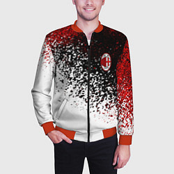 Бомбер мужской Ac milan краска, цвет: 3D-красный — фото 2