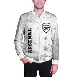 Бомбер мужской Arsenal Sport на светлом фоне, цвет: 3D-белый — фото 2