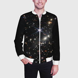 Бомбер мужской Новое изображение ранней вселенной от Джеймса Уэбб, цвет: 3D-белый — фото 2