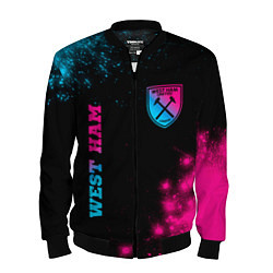 Бомбер мужской West Ham Neon Gradient, цвет: 3D-черный