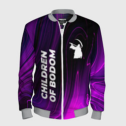 Бомбер мужской Children of Bodom violet plasma, цвет: 3D-меланж