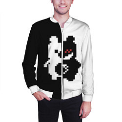 Бомбер мужской Monokuma pixel, цвет: 3D-белый — фото 2