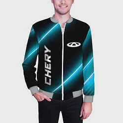 Бомбер мужской Chery неоновые лампы, цвет: 3D-меланж — фото 2