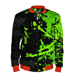 Бомбер мужской Black & Green, цвет: 3D-красный