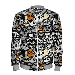 Бомбер мужской Злобные панды, цвет: 3D-меланж