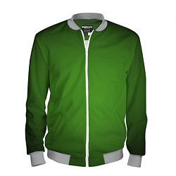 Бомбер мужской Зеленый с затемняющей виньеткой, цвет: 3D-меланж