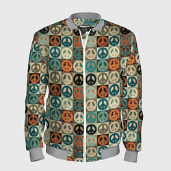 Мужской бомбер Peace symbol pattern