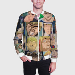 Бомбер мужской Лицо ГТО, цвет: 3D-белый — фото 2