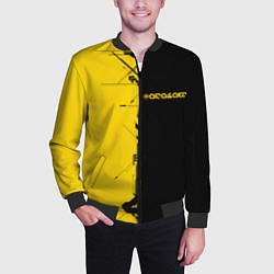 Бомбер мужской Arasaka corporation, цвет: 3D-черный — фото 2