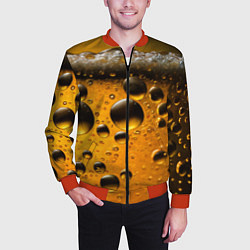 Бомбер мужской Пиво пенное светлое, цвет: 3D-красный — фото 2