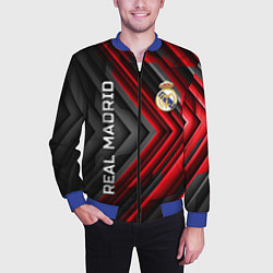 Бомбер мужской Real Madrid art, цвет: 3D-синий — фото 2