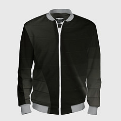 Бомбер мужской Чёрные геометрические металлические листы, цвет: 3D-меланж