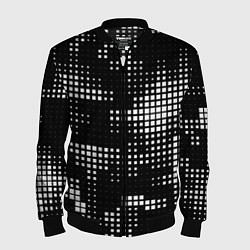 Бомбер мужской Pixel art - abstraction, цвет: 3D-черный
