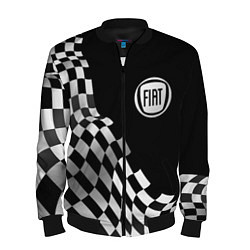 Бомбер мужской Fiat racing flag, цвет: 3D-черный