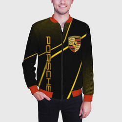 Бомбер мужской Porsche - Gold line, цвет: 3D-красный — фото 2