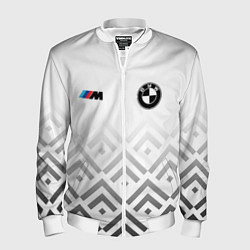 Бомбер мужской BMW m power - белый, цвет: 3D-белый