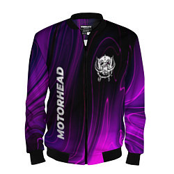 Бомбер мужской Motorhead violet plasma, цвет: 3D-черный