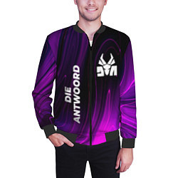 Бомбер мужской Die Antwoord violet plasma, цвет: 3D-черный — фото 2