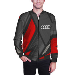 Бомбер мужской Audi sports racing, цвет: 3D-черный — фото 2
