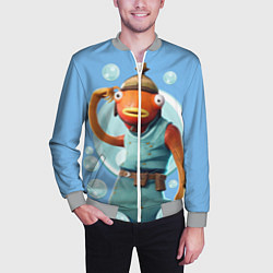 Бомбер мужской Карасьь из Фортнайт, цвет: 3D-меланж — фото 2