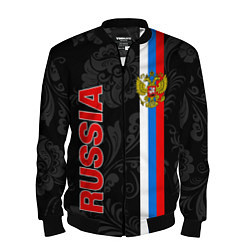 Бомбер мужской Russia black style, цвет: 3D-черный