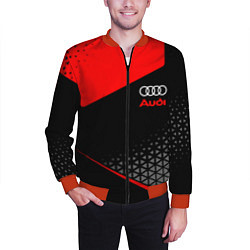 Бомбер мужской Ауди - sportwear, цвет: 3D-красный — фото 2
