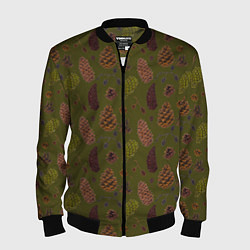 Мужской бомбер Шишки разные