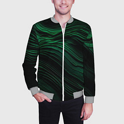 Бомбер мужской Dark green texture, цвет: 3D-меланж — фото 2