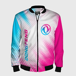 Бомбер мужской Dongfeng neon gradient style: надпись, символ, цвет: 3D-черный