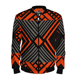Бомбер мужской Узор в этническом стиле племени масаев, цвет: 3D-черный